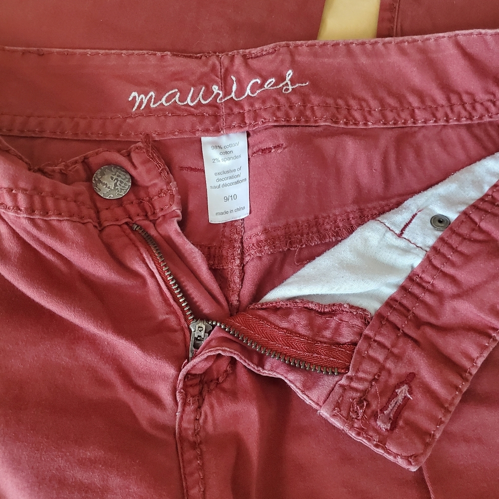Maurices Rust Colored Flare Trousers - Picture 4 of 7